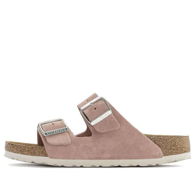 Birkenstock (WMNS) Birkenstock Arizona Soft Footbed Suede Leather Narrow Fit Sandals 'Pink Clay'