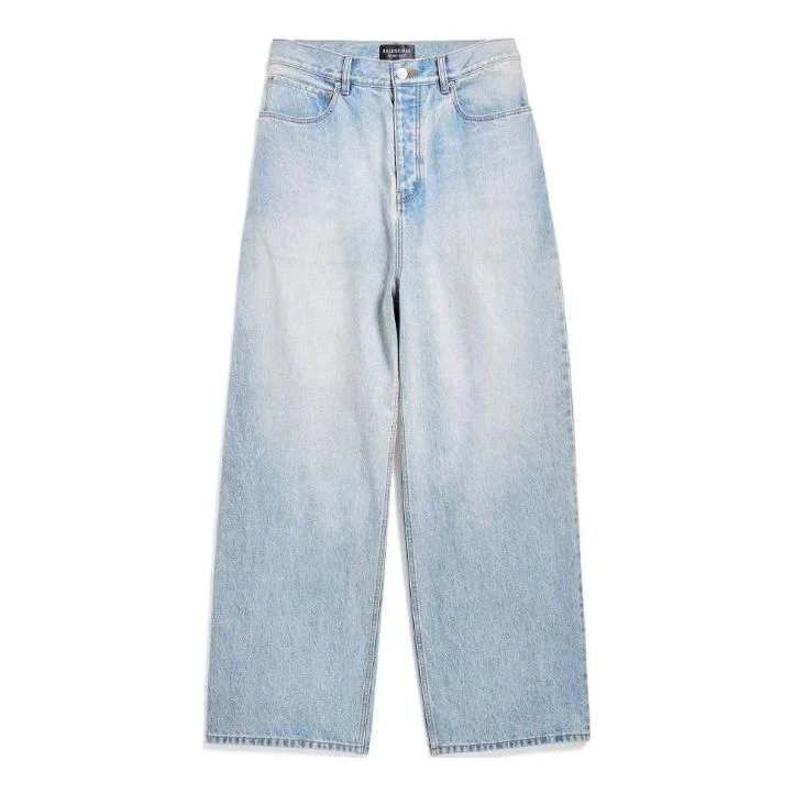 Balenciaga (WMNS) Balenciaga Baggy Jeans 'Light Blue'