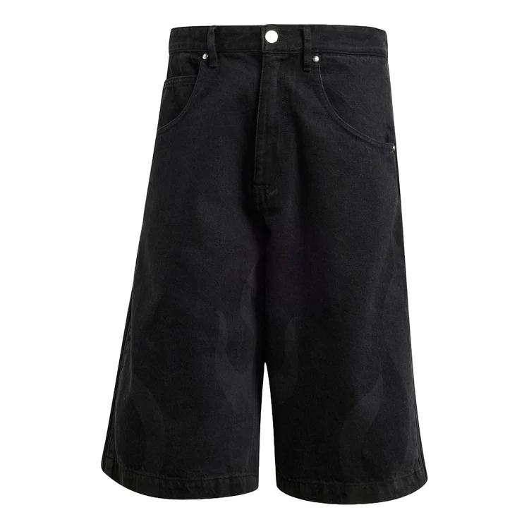 adidas Flames Denim Shorts Asia Sizing 'Black'