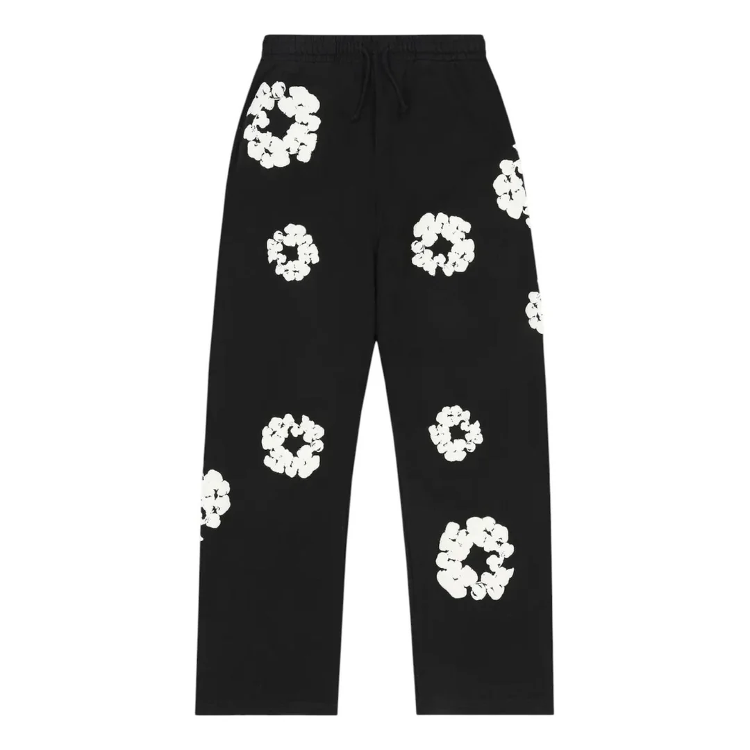 Denim Tears Cotton Wreath Baggy Sweatpants “Black”