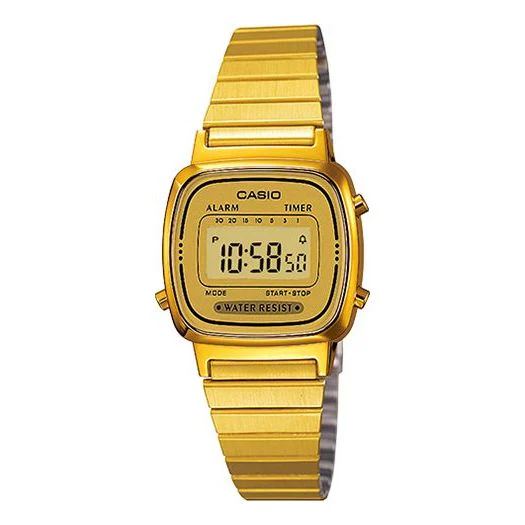 CASIO Standard Series Classic Cube Retro Digital Watch “Gold”