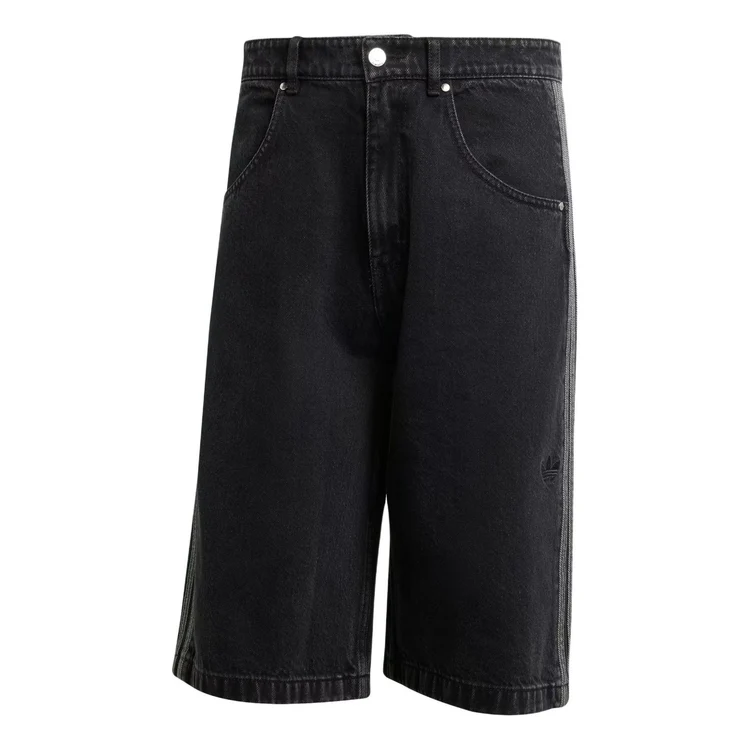 adidas Adicolor Denim Firebird Shorts Asia Sizing 'Black'