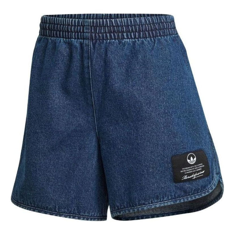 adidas (WMNS) adidas Denim Shorts Asia Sizing 'Teal'