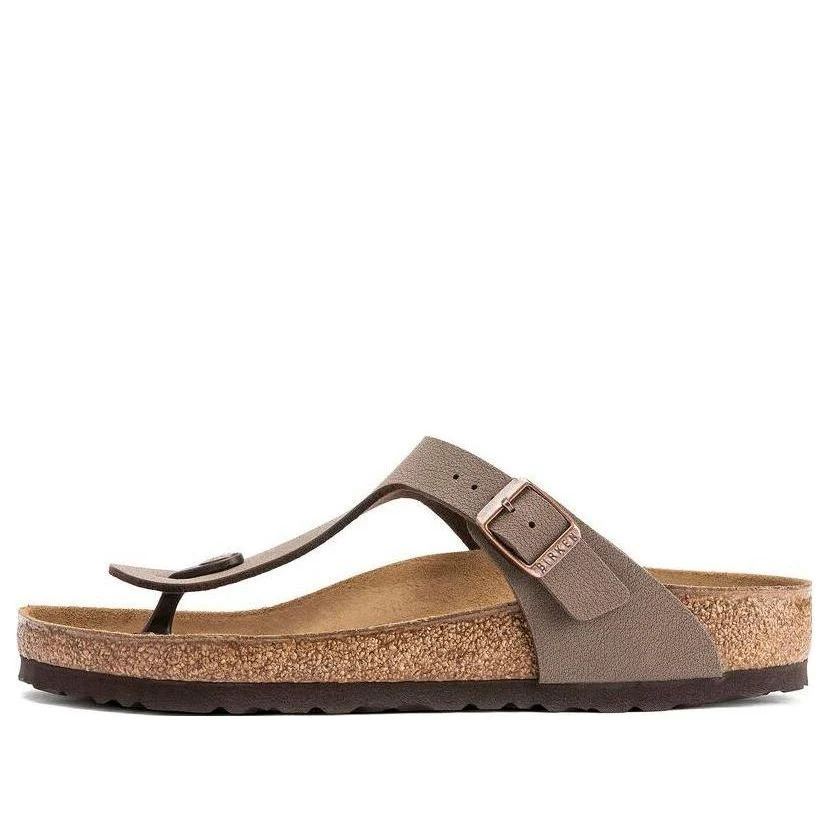 Birkenstock-Gizeh Birkibuc Sandals 'Mocha'
