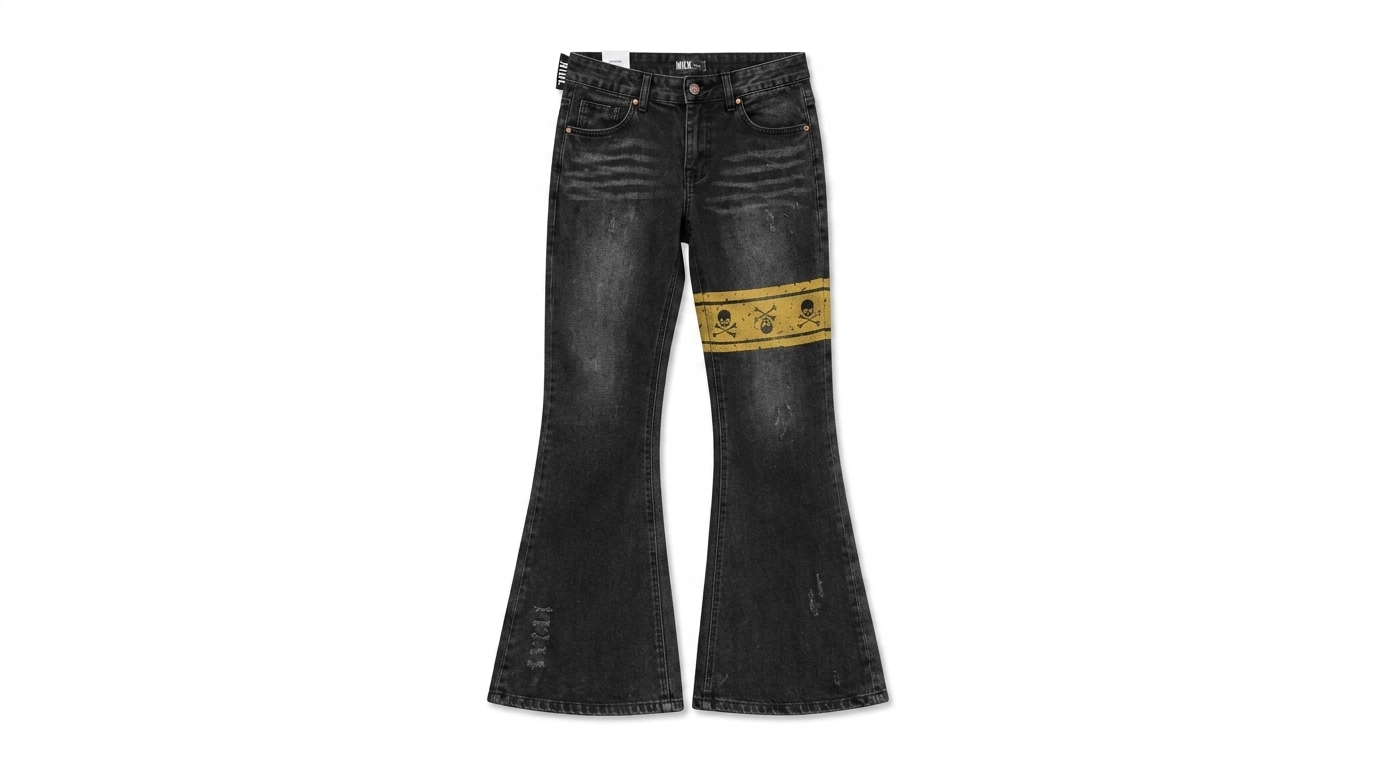 Project G/R x Mastermind MMJ Flared Denim Pants