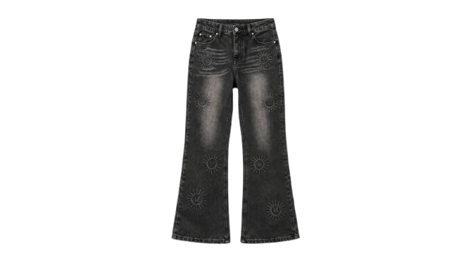 Vivastudio Wide Denim Pants [Black]